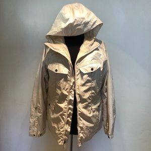 BURTONS CREAM OUTERSHELL SKI JACKET